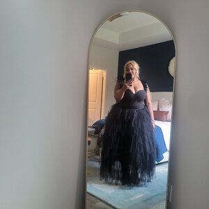 Camilla Tulle Maxi Dress - Black